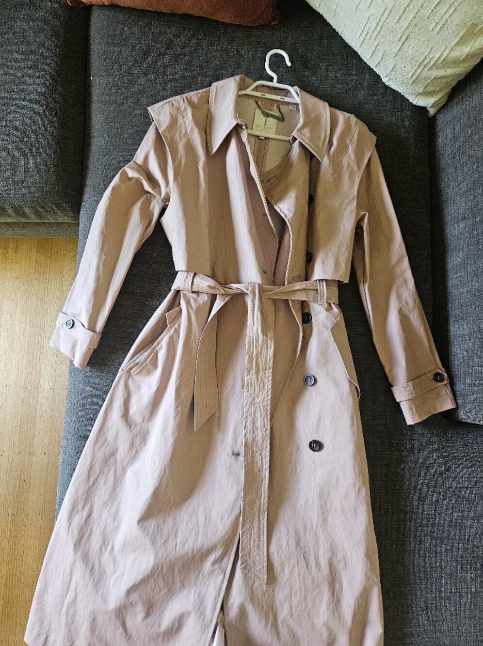 Ted Baker Blush Pink Linen Blend Dress- NWOT